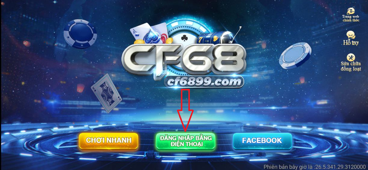 Cách đăng ký tài khoản game casino CF68